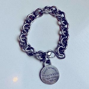 Tiffany & Co Return to Tiffany Classic Tag Link Bracelet Sterling Silver